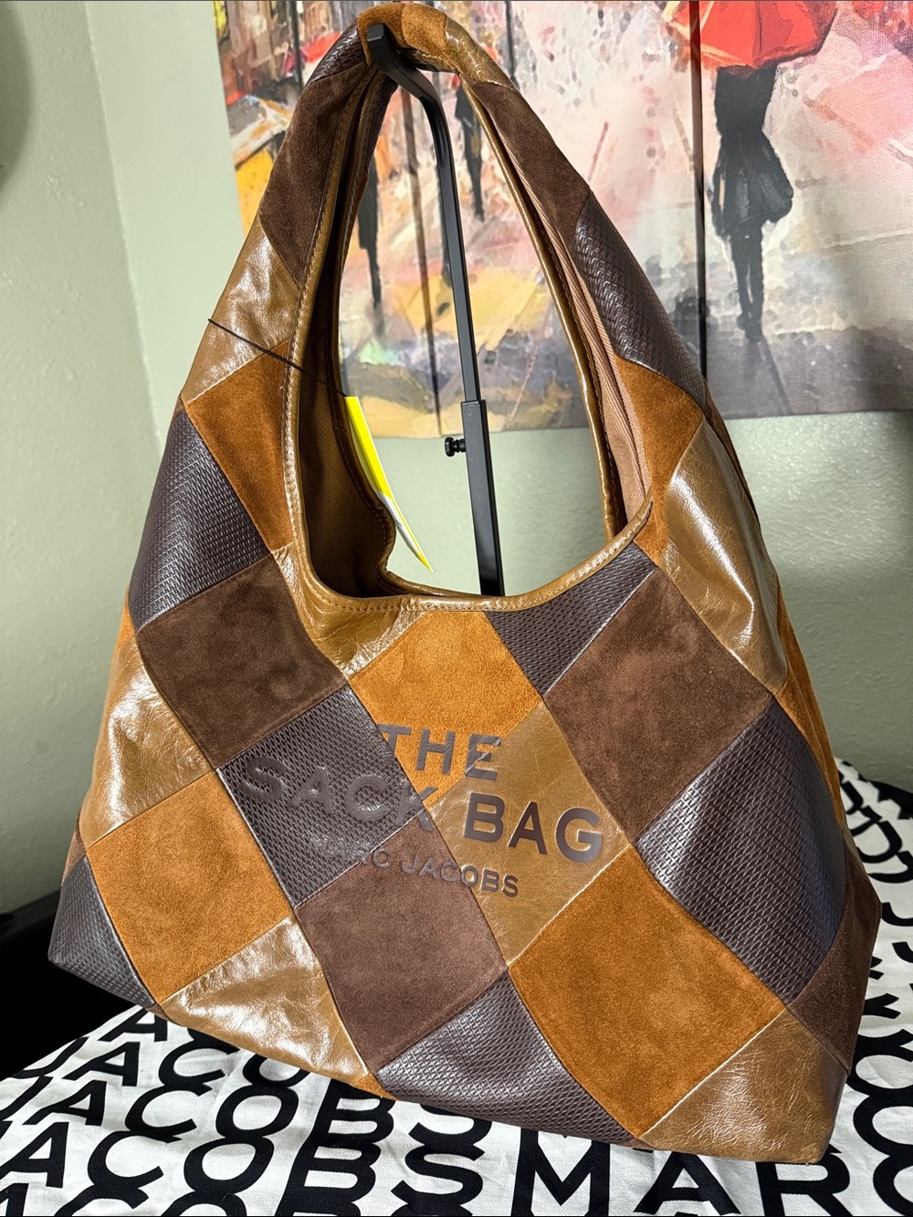Marc Jacobs The Suede Patchwork Sack Bag - Picture 3 of 12